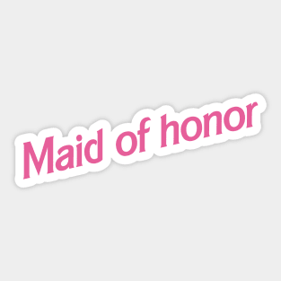 Maid of Honor Barbie logo Sticker